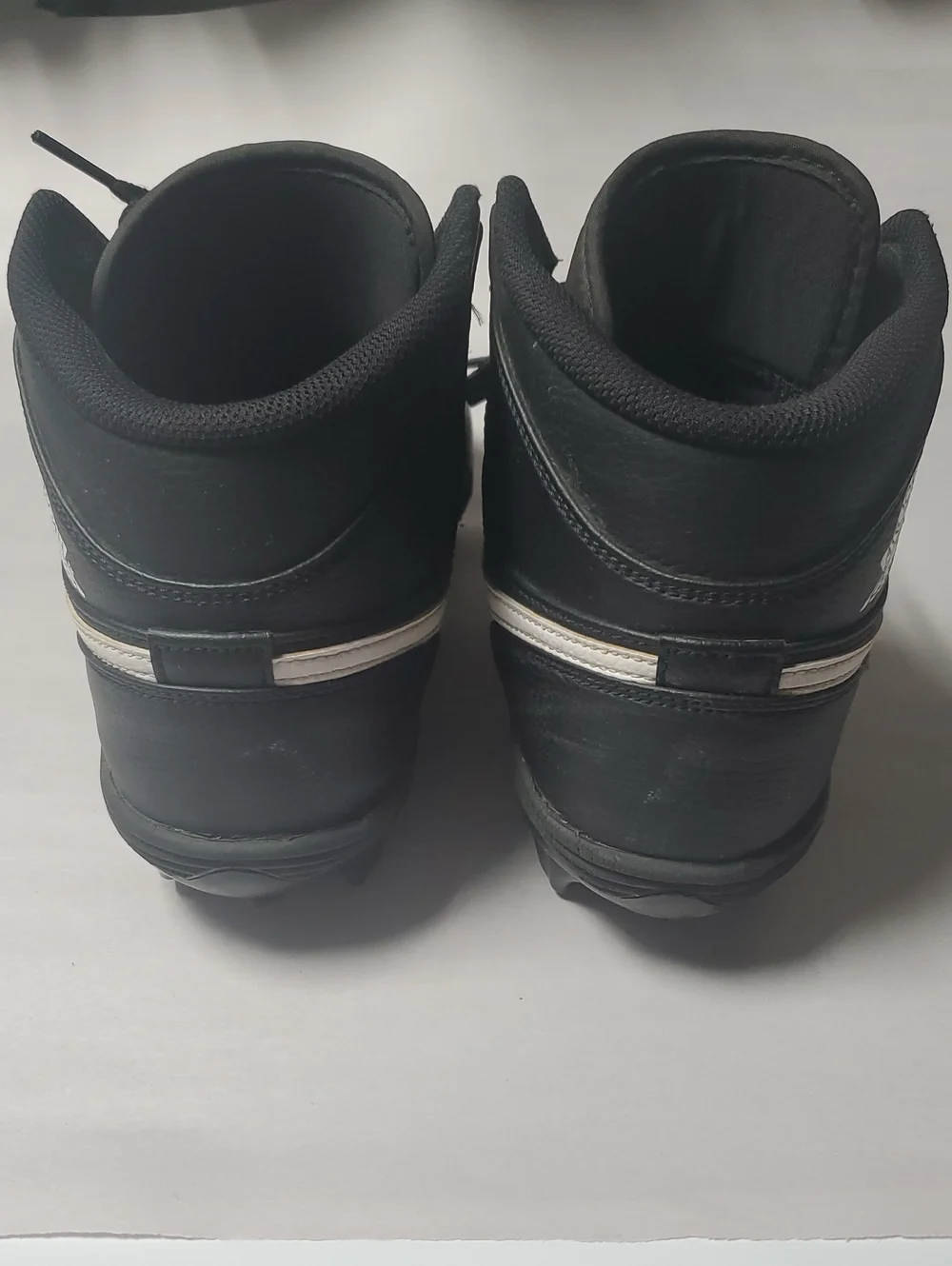 Jordan 1 Mid TD Mens Football Cleats Size 9.5 Black and White